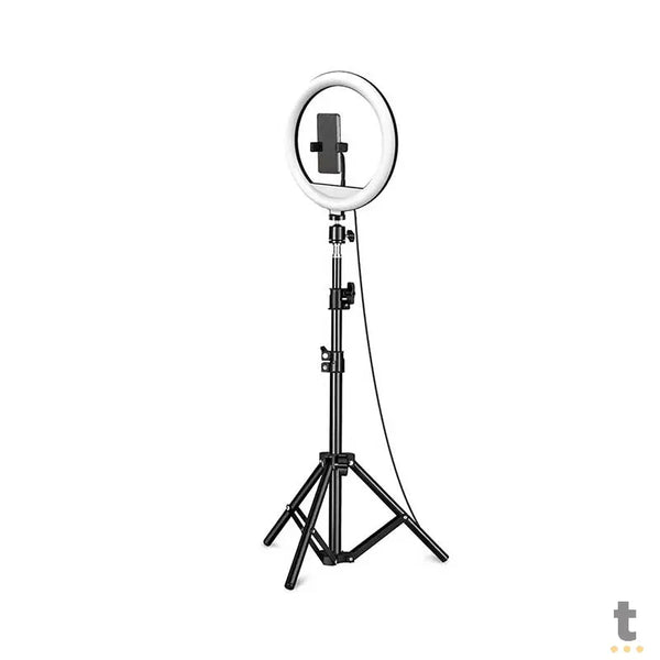 Anel De Luz Ring Light Premium Led Usb Premium 10 Pols 11W 110cm Altura C/ Tripé Multilaser - AC379