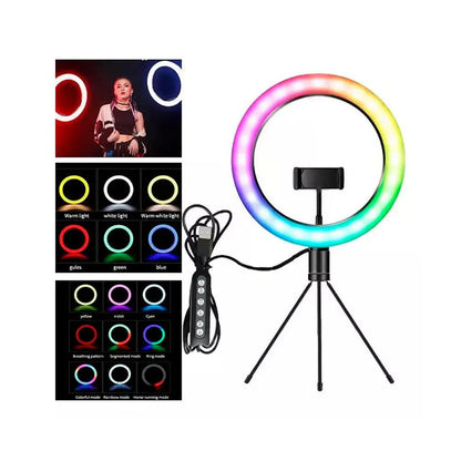 Anel De Luz Ring Light RGB Led Usb 8 Pols RGB20 - CD-8 Truedata