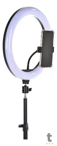 Anel De Luz Ring Light RGB Tomate Led Usb 14 Pols C/ Suporte de Celular - MLG-111RGB Truedata