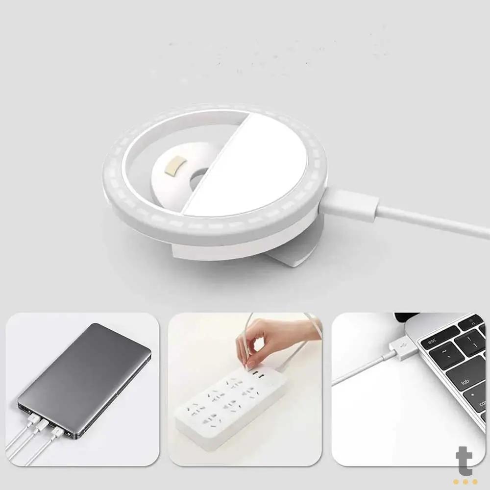 Anel de Luz Ring Light para Celular Universal Truedata