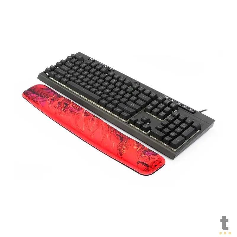 Apoio De Pulso em Gel Redragon Infernal Dragon Shin Vermelho / Preto - ID023 Truedata