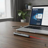 Apresentador Sem Fio Caneta a Laser Hebros 100m USB-C Recarregável Cinza - IF-309 Truedata
