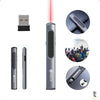 Apresentador Sem Fio Caneta a Laser Hebros 100m USB-C Recarregável Cinza - IF-309 Truedata