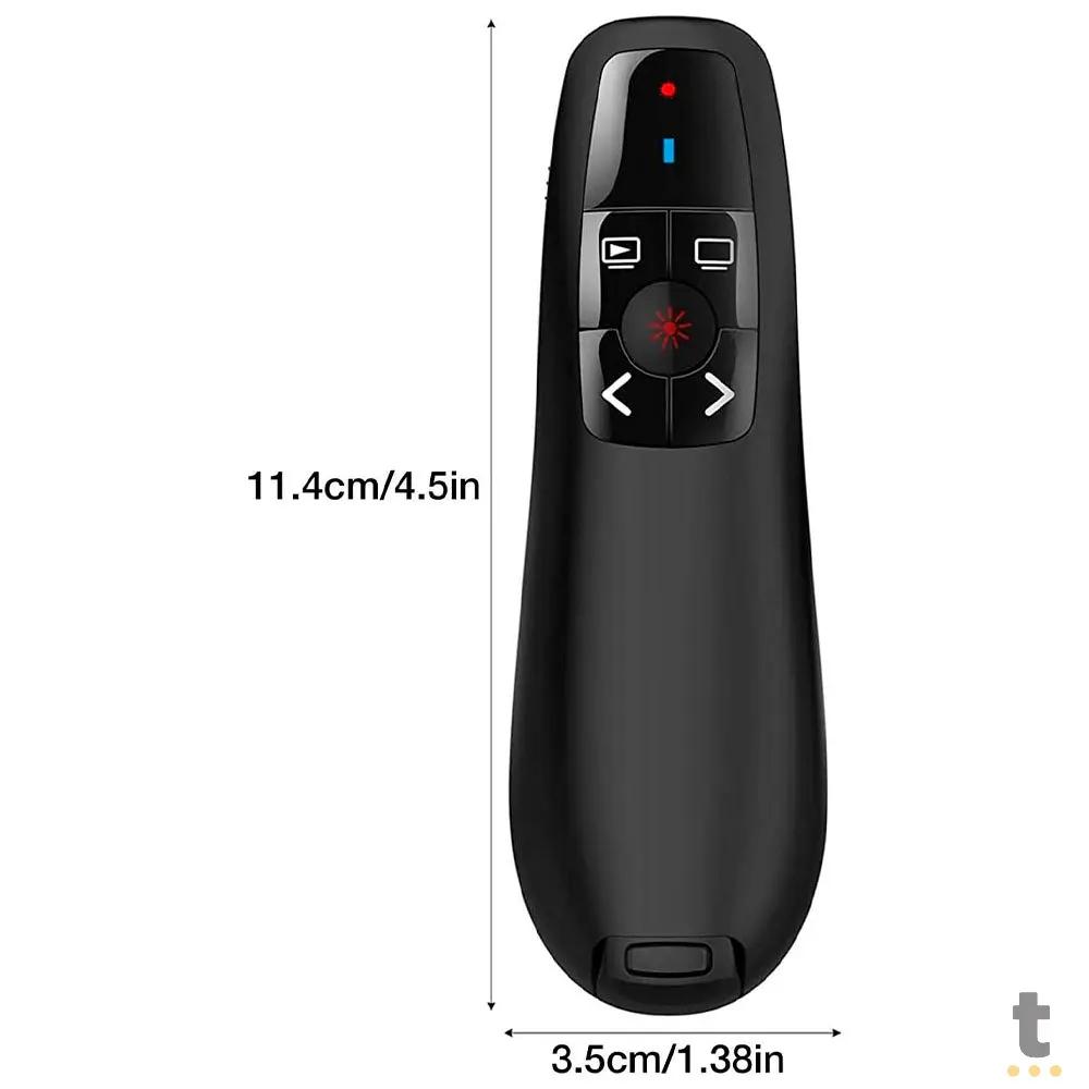 Apresentador Sem Fio Wireless Laser Pointer Clicker 2.4GHz - Fenlan Truedata