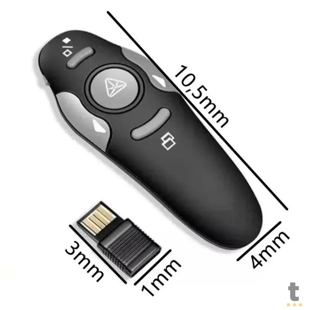 Apresentador Sem Fio Wireless Laser Pointer aGold 2.4GHz - TCL-02 Truedata