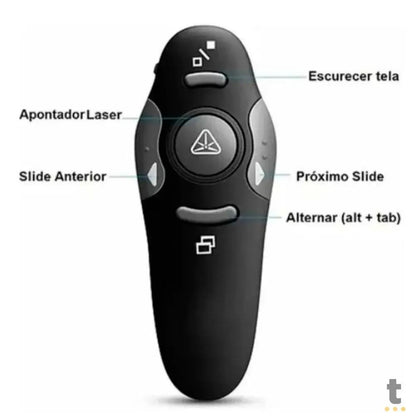 Apresentador Sem Fio Wireless Laser Pointer aGold 2.4GHz - TCL-02 Truedata