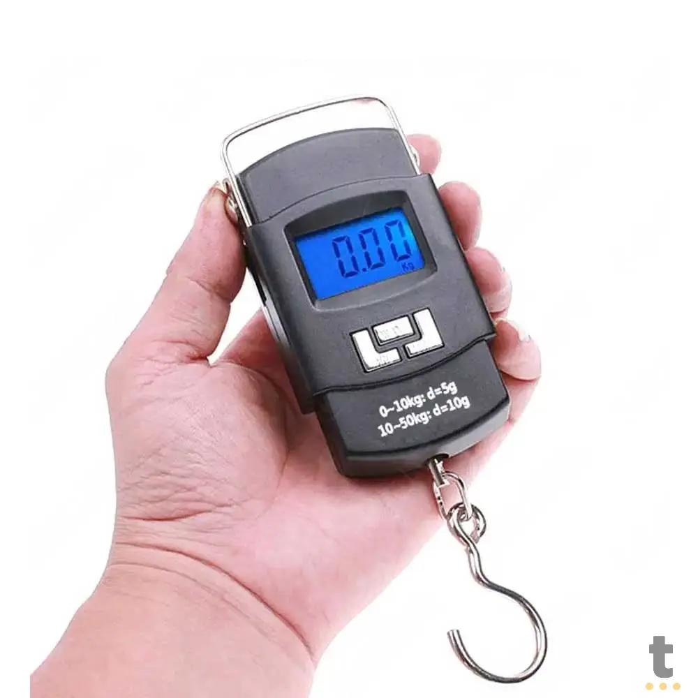 Balança Digital Portátil Com Gancho - Até 50 Kg Truedata