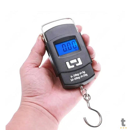 Balança Digital Portátil Com Gancho - Até 50 Kg Truedata