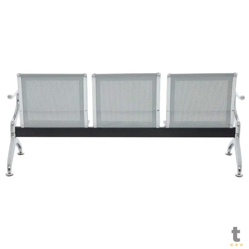 Banco Longarina em Aluminio 3 lugares Truedata