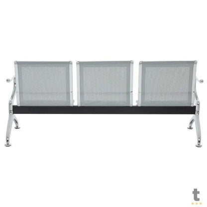 Banco Longarina em Aluminio 3 lugares Truedata