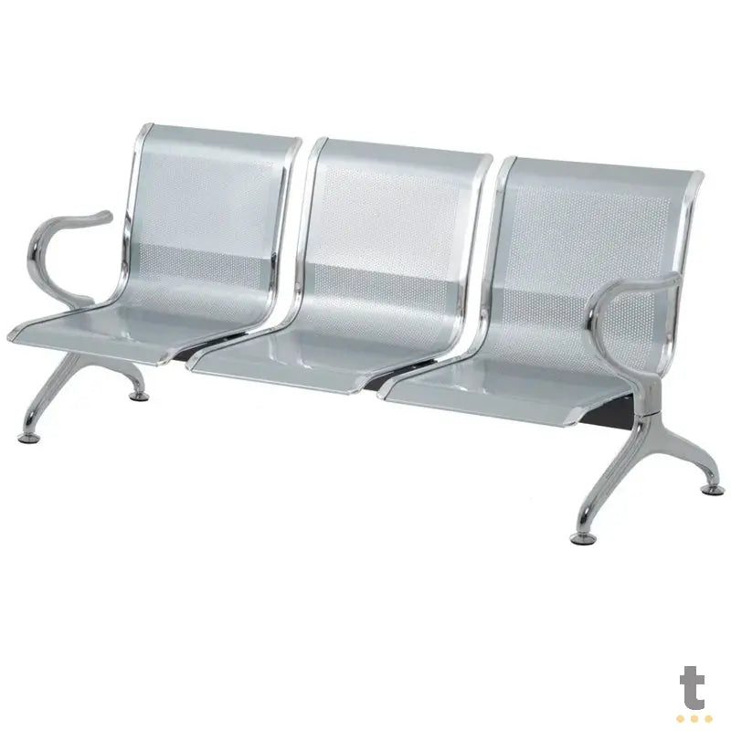 Banco Longarina em Aluminio 3 lugares Truedata