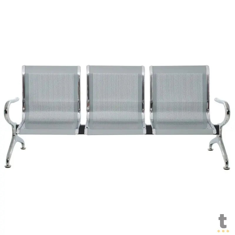 Banco Longarina em Aluminio 3 lugares Truedata