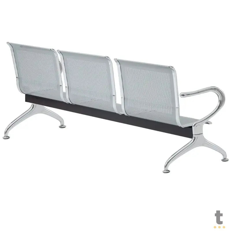 Banco Longarina em Aluminio 3 lugares Truedata