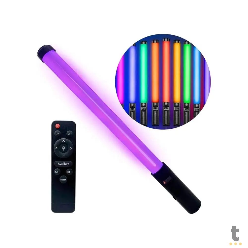 Bastão de Luz com Defletores C/ Iluminação RGB e Controle Remoto Oberon - OR-PL05 Truedata