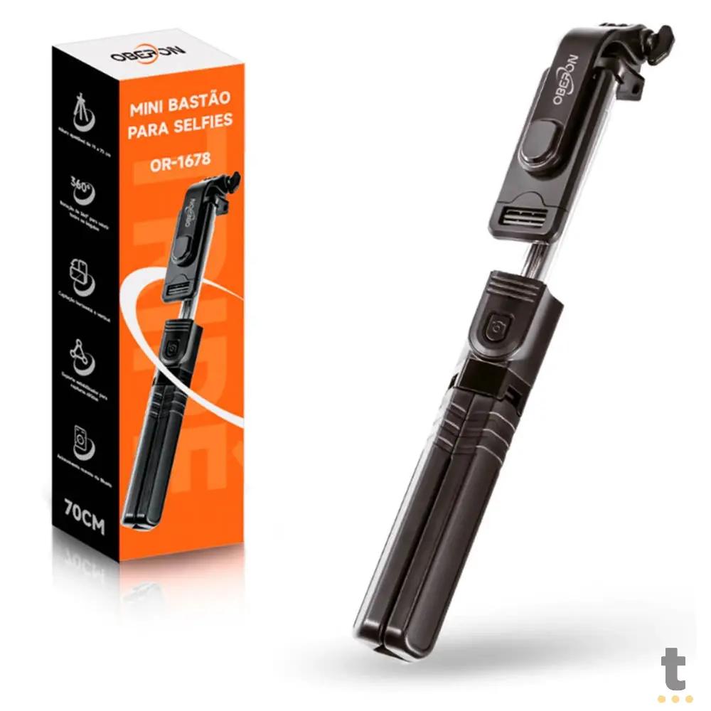 Bastão de Selfie 70cm Bluetooth Oberon - OR-1678 Truedata