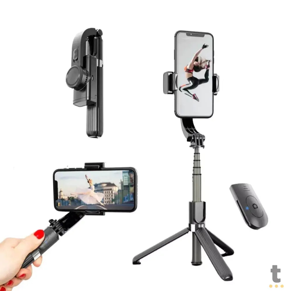 Bastão de Selfie C/ Controle Remoto e Rotação Inteligente aGold - SLF-08 Truedata