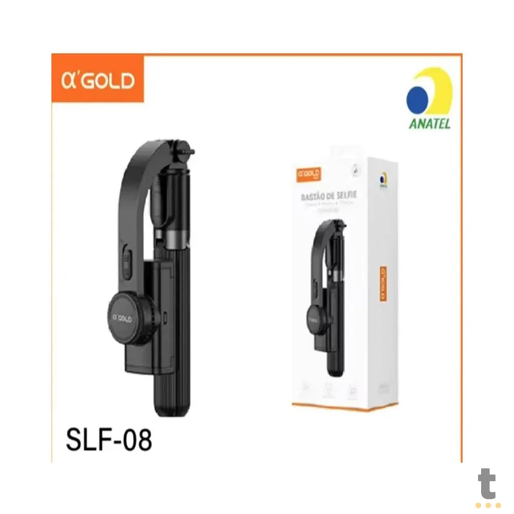 Bastão de Selfie C/ Controle Remoto e Rotação Inteligente aGold - SLF-08 Truedata