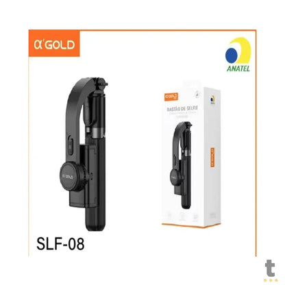 Bastão de Selfie C/ Controle Remoto e Rotação Inteligente aGold - SLF-08 Truedata