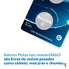 Bateria 3v Tipo Botão Cr2025 Philips - CR2025P5B/59 Truedata