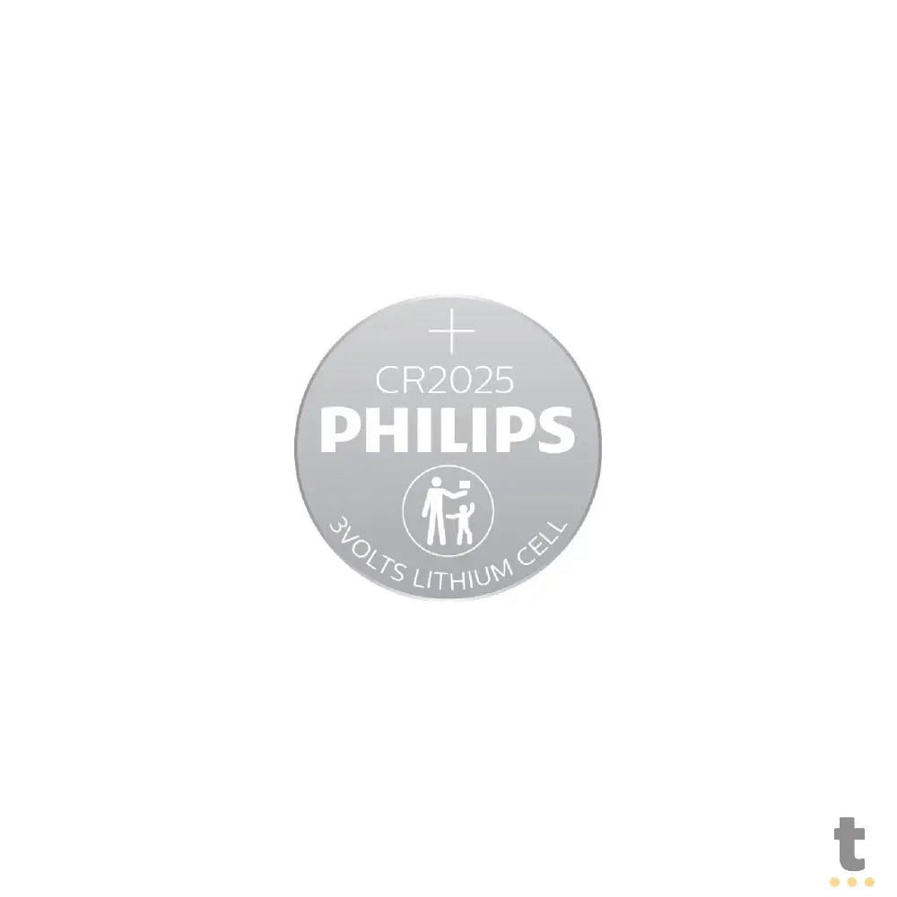 Bateria 3v Tipo Botão Cr2025 Philips (Cartela com 5) - CR2025P5B/59 Truedata