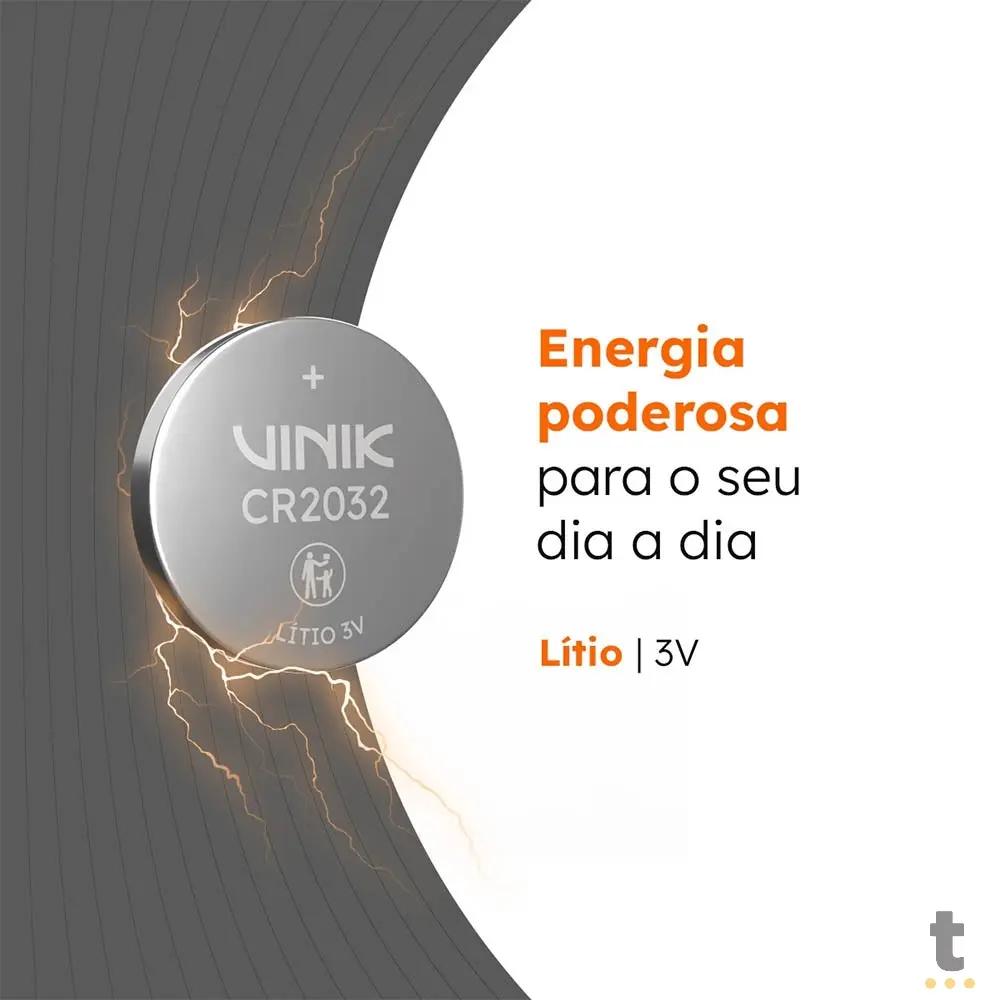 Bateria 3v Tipo Botão Cr2032 Vinik - VB32B5 Truedata