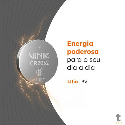 Bateria 3v Tipo Botão Cr2032 Vinik - VB32B5 Truedata