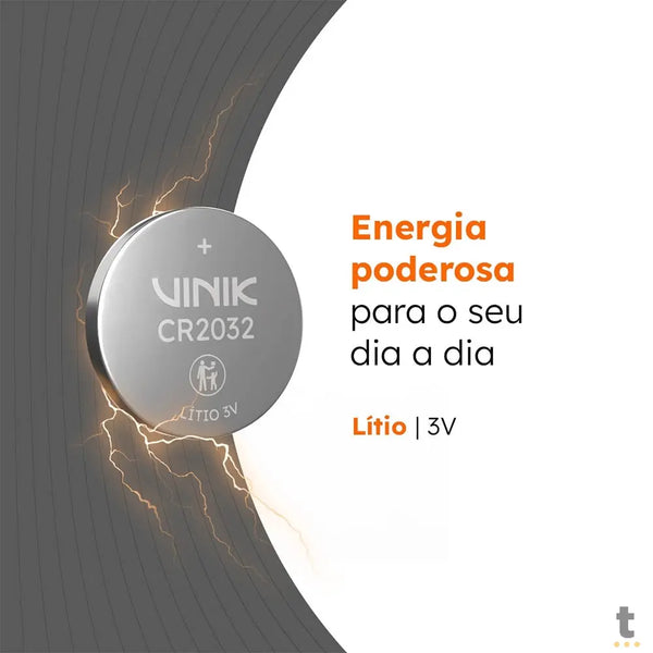 Bateria 3v Tipo Botão Cr2032 Vinik - VB32B5