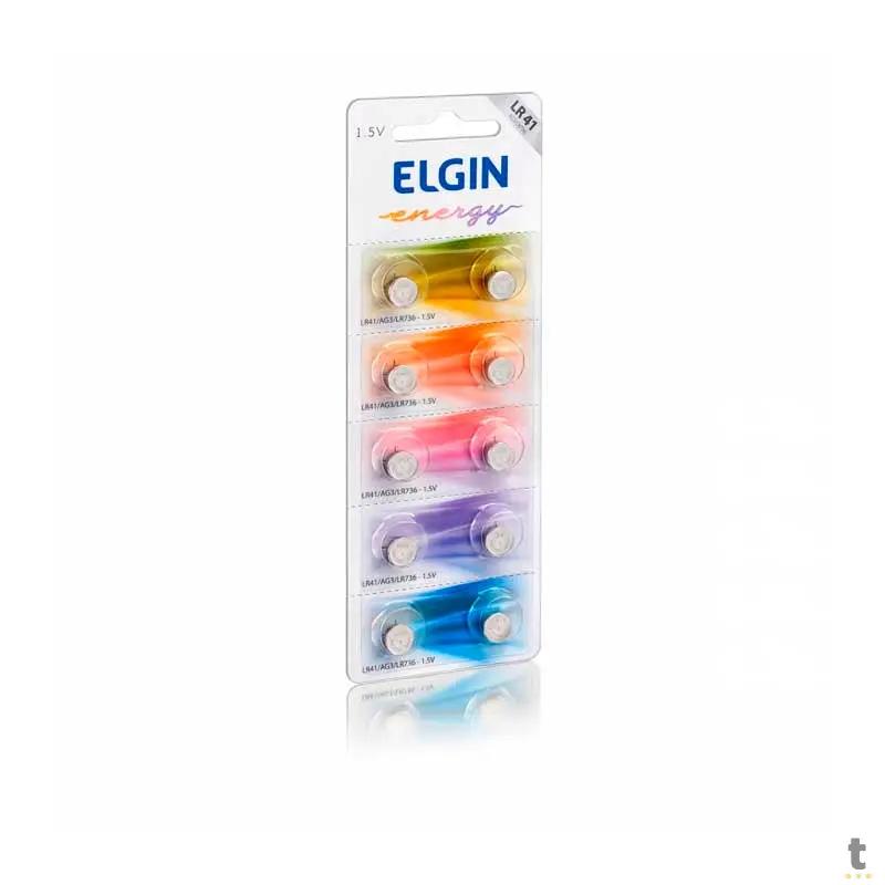 Bateria Alcalina 1,5v LR41 Elgin - 82261 - Cartela com 10 Truedata