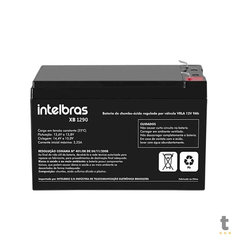 Bateria Para Nobreak 12v 9ah Intelbras Xb1290 - 4860009 Truedata