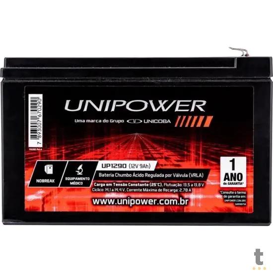 Bateria Selada 12V 9A VRLA UNIPOWER - UP1290 Truedata