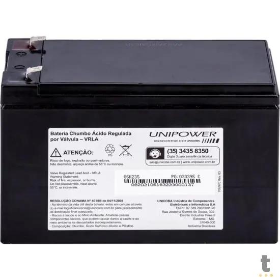 Bateria Selada 12V 9A VRLA UNIPOWER - UP1290 Truedata