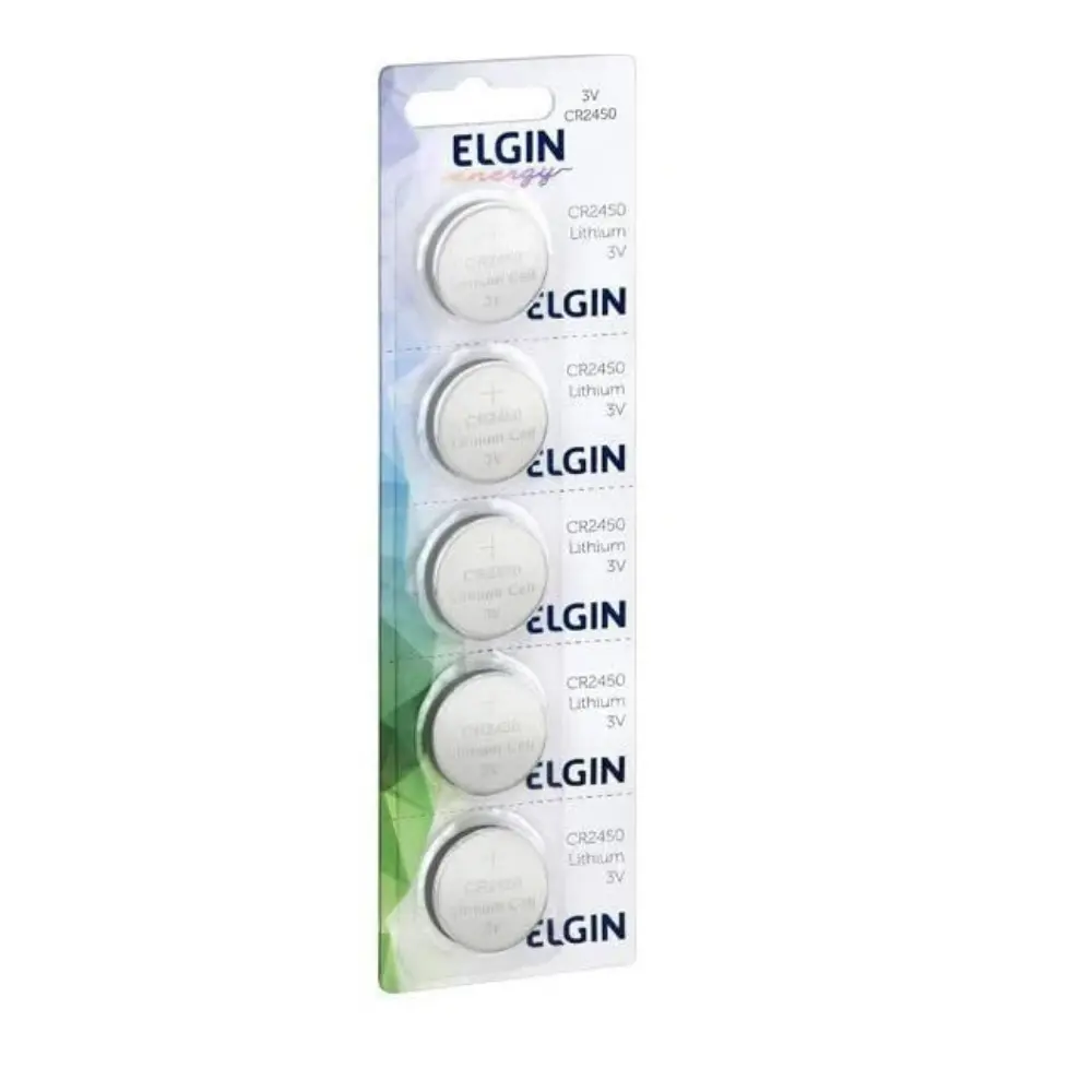 Bateria de Litio 3v CR2450 Elgin - 82305 - 01 Und Truedata