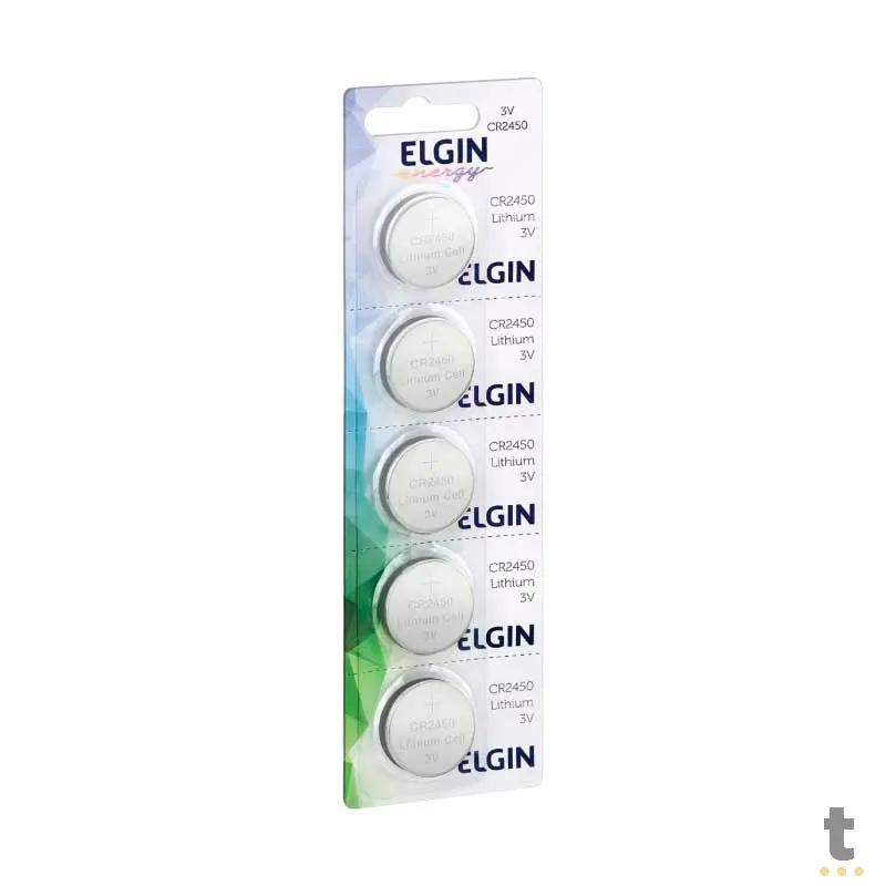 Bateria de Litio 3v CR2450 Elgin - 82305 - Cartela com 5 Truedata