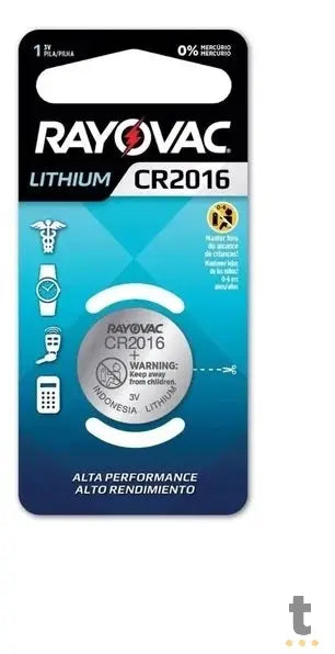 Bateria de Litio 3v Cr2016 Rayovac - 34437 Truedata