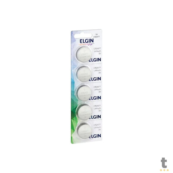 Bateria de Litio 3v Cr2477 Elgin - 82306 (Kit com 5)