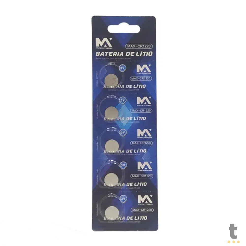 Bateria de Litio CR1220 Maxmidia - Unidade Truedata
