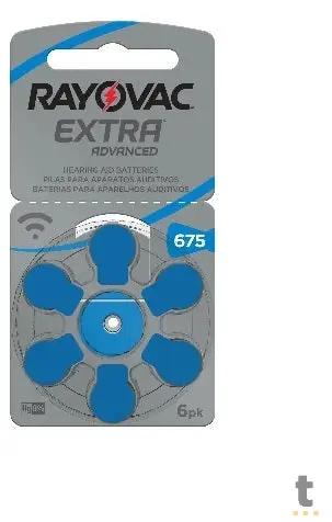 Bateria para Aparelho Auditivo Rayovac Tam. 675 C/ 6 - 675AUX-6XEBRA Truedata