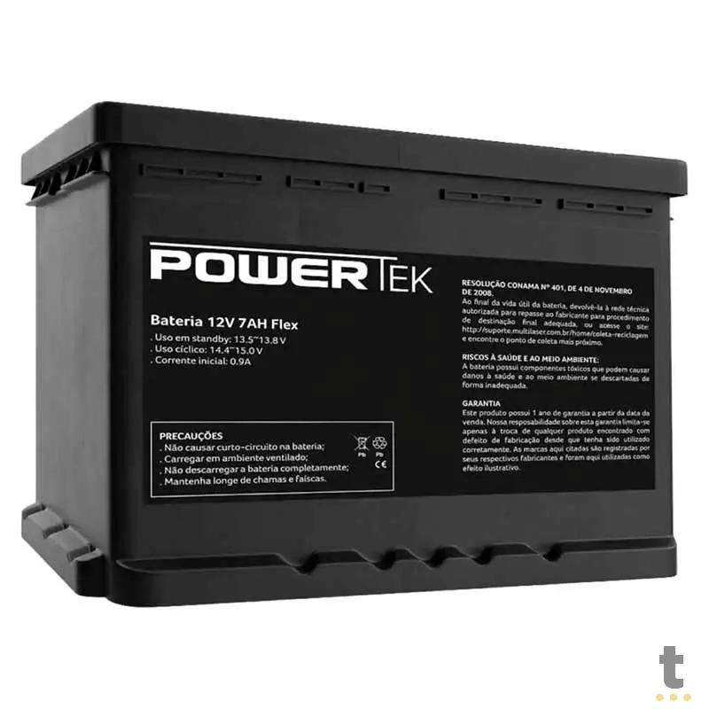 Bateria para Nobreak 12v 7ah PowerTek Flex - EN012 Truedata