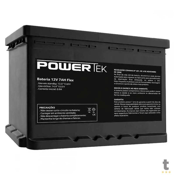 Bateria para Nobreak 12v 7ah PowerTek Flex - EN012