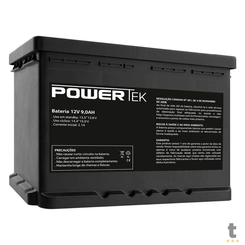 Bateria para Nobreak 12v 9ah PowerTek Flex - EN015 Truedata