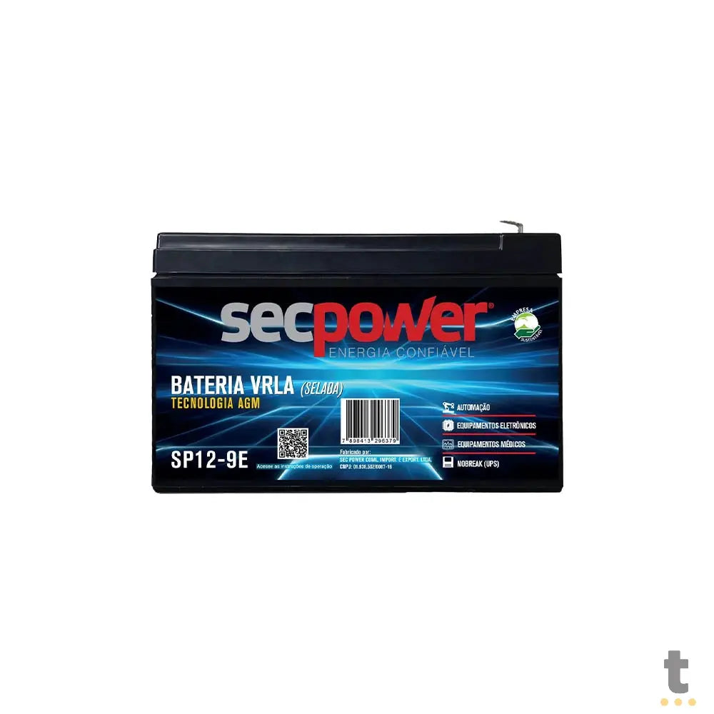 Bateria para Nobreak 12v 9ah Secpower Sp12-9e Truedata