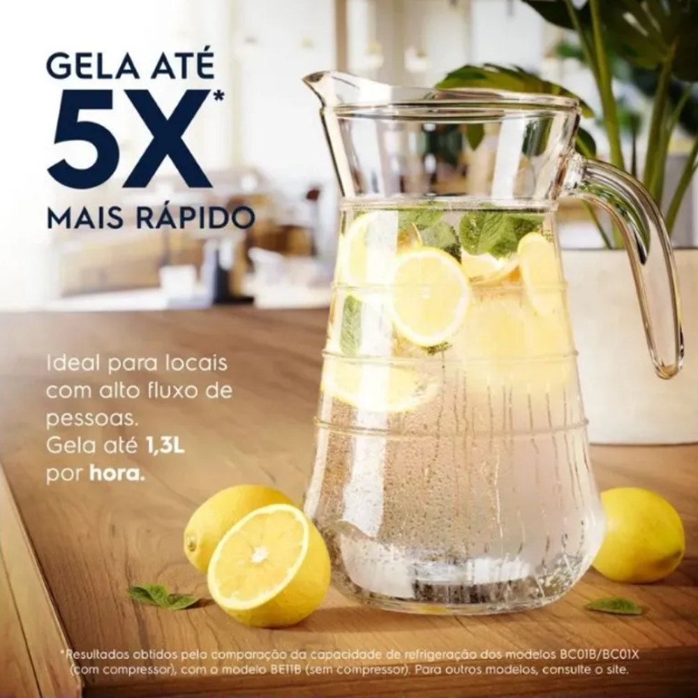 Bebedouro de Água Gelada, Fria e Natural com Compressor BC01B 127V Branco - Electrolux