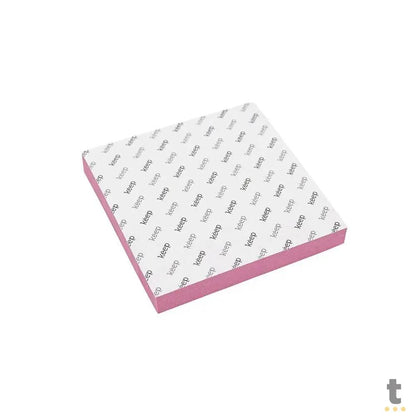 Bloco Adesivo 75x75mm Rosa 100 Folhas Keep - EI021 Truedata