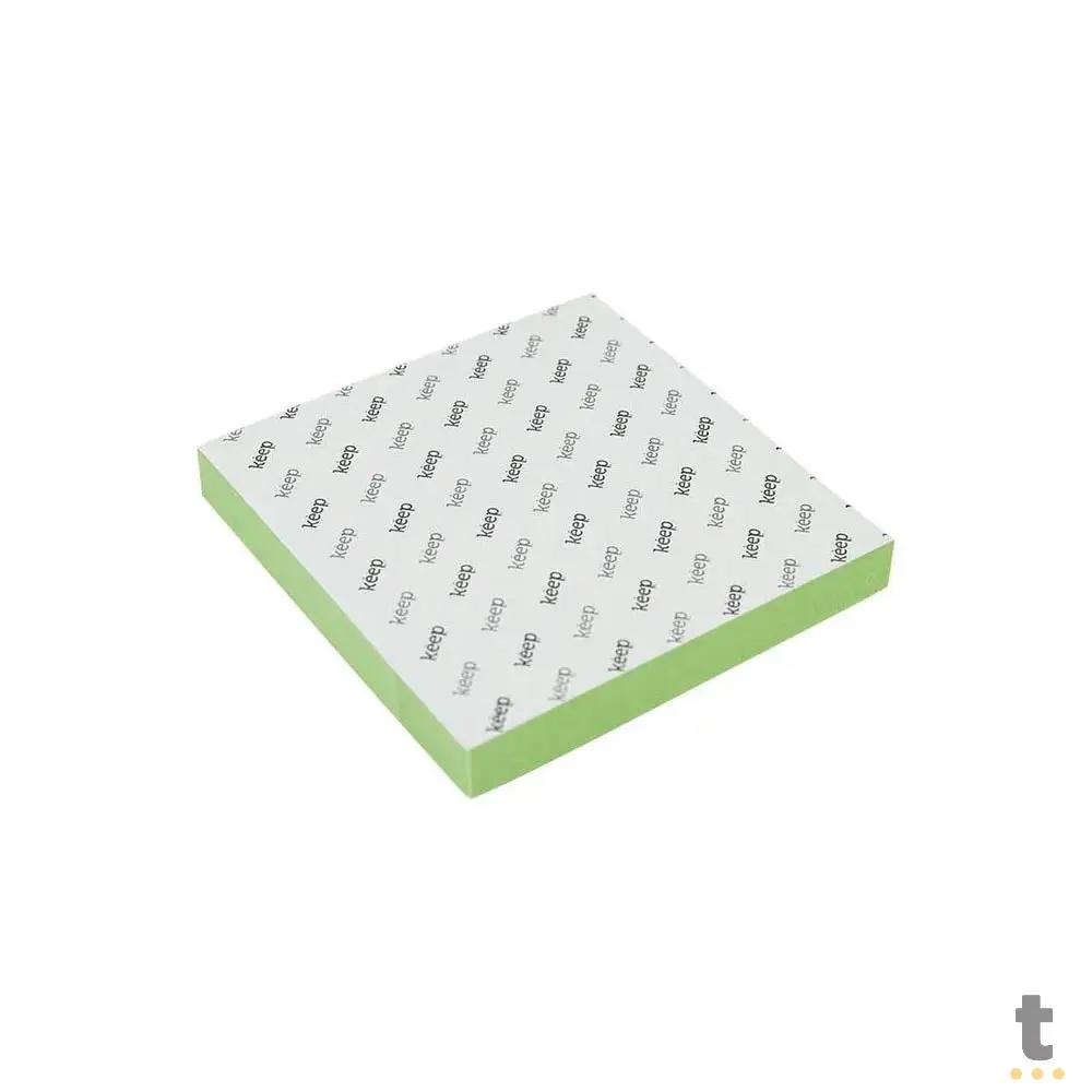 Bloco Adesivo 75x75mm Verde 100 Folhas Keep - EI020 Truedata