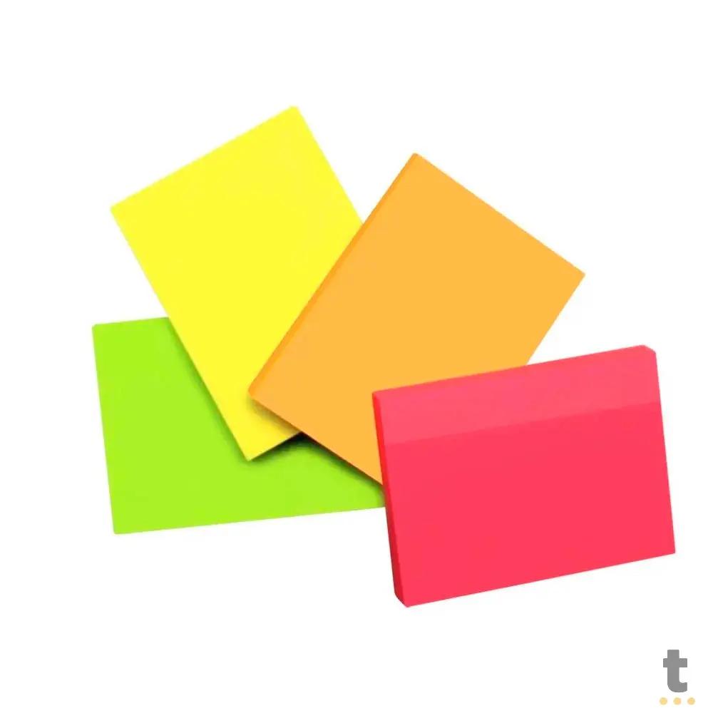 Bloco Adesivo com 4 Cores Neon 4x50 Folhas Keep - EI012 Truedata