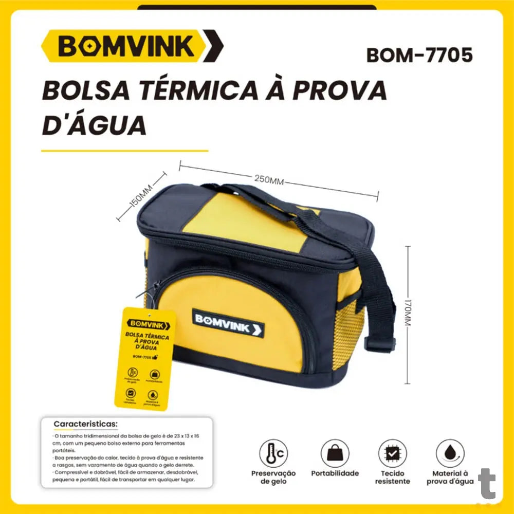 Bolsa Termica para Ferramentas a Prova D'Água Bonvink - BOM-7705 Truedata