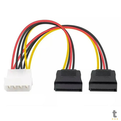 Cabo Adaptador Dados e Energia Molex X Sata 15P 20cm Grasep - D-CIC02 Truedata