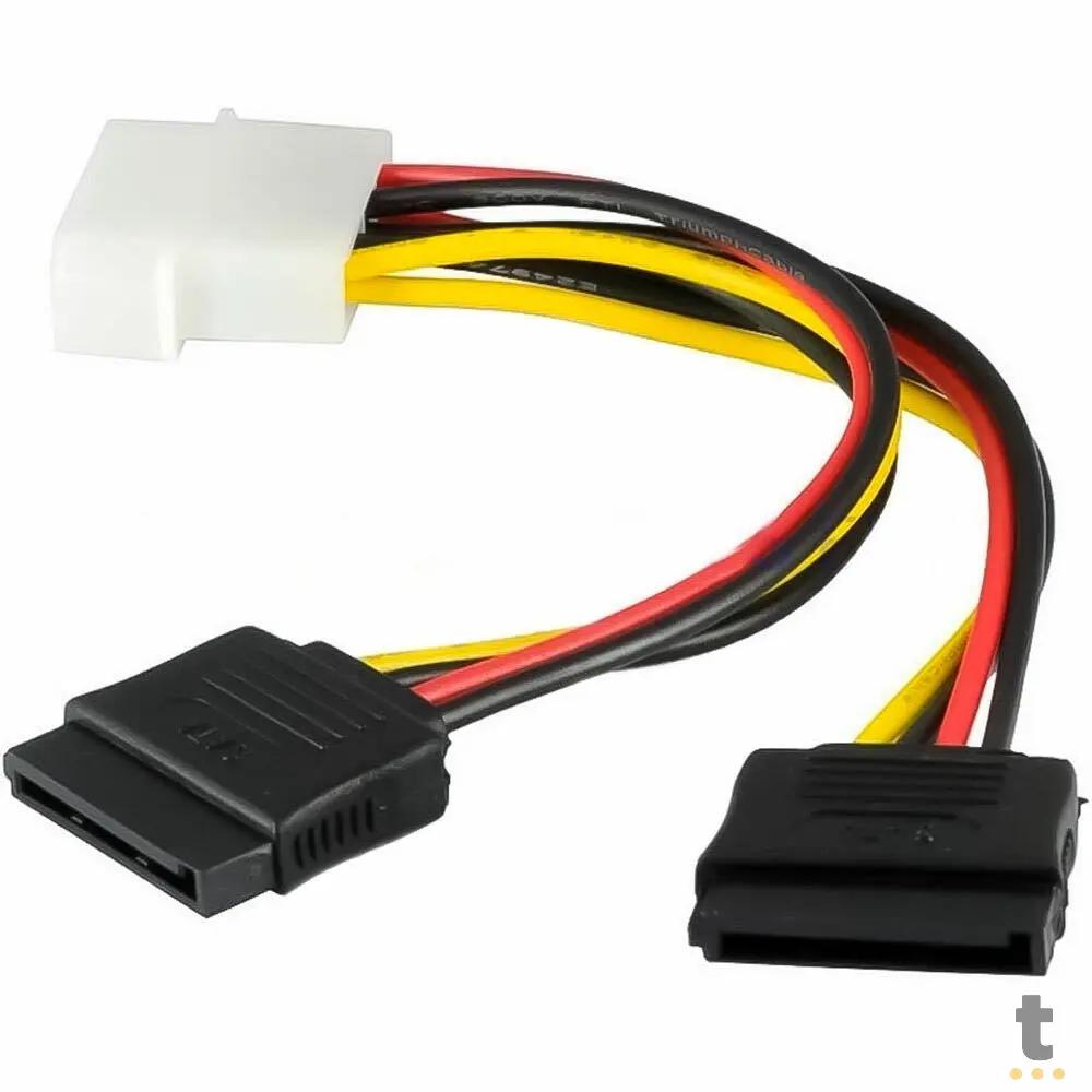 Cabo Adaptador Dados e Energia Molex X Sata 15P 20cm Grasep - D-CIC02 Truedata