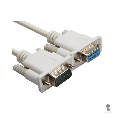 Cabo Adaptador Extensor Serial Db9 Rs232 Macho / Femea - 1.5mts