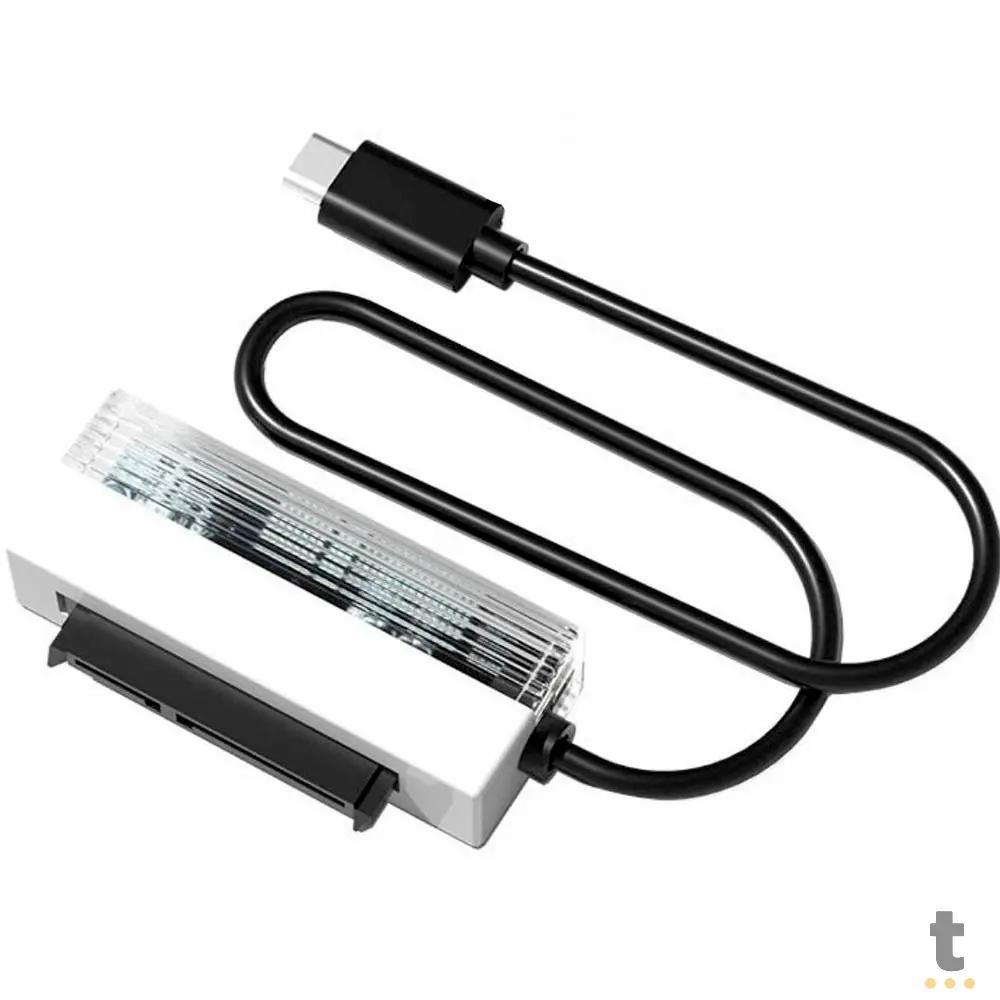 Cabo Adaptador Externo Para HD ou Ssd Sata Para Usb Tipo C - HD827/C Truedata